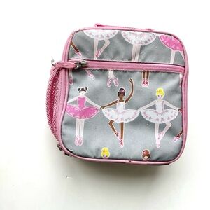Pottery Barn Kids Ballet Dancer Lunch Bag - Pink and Gray